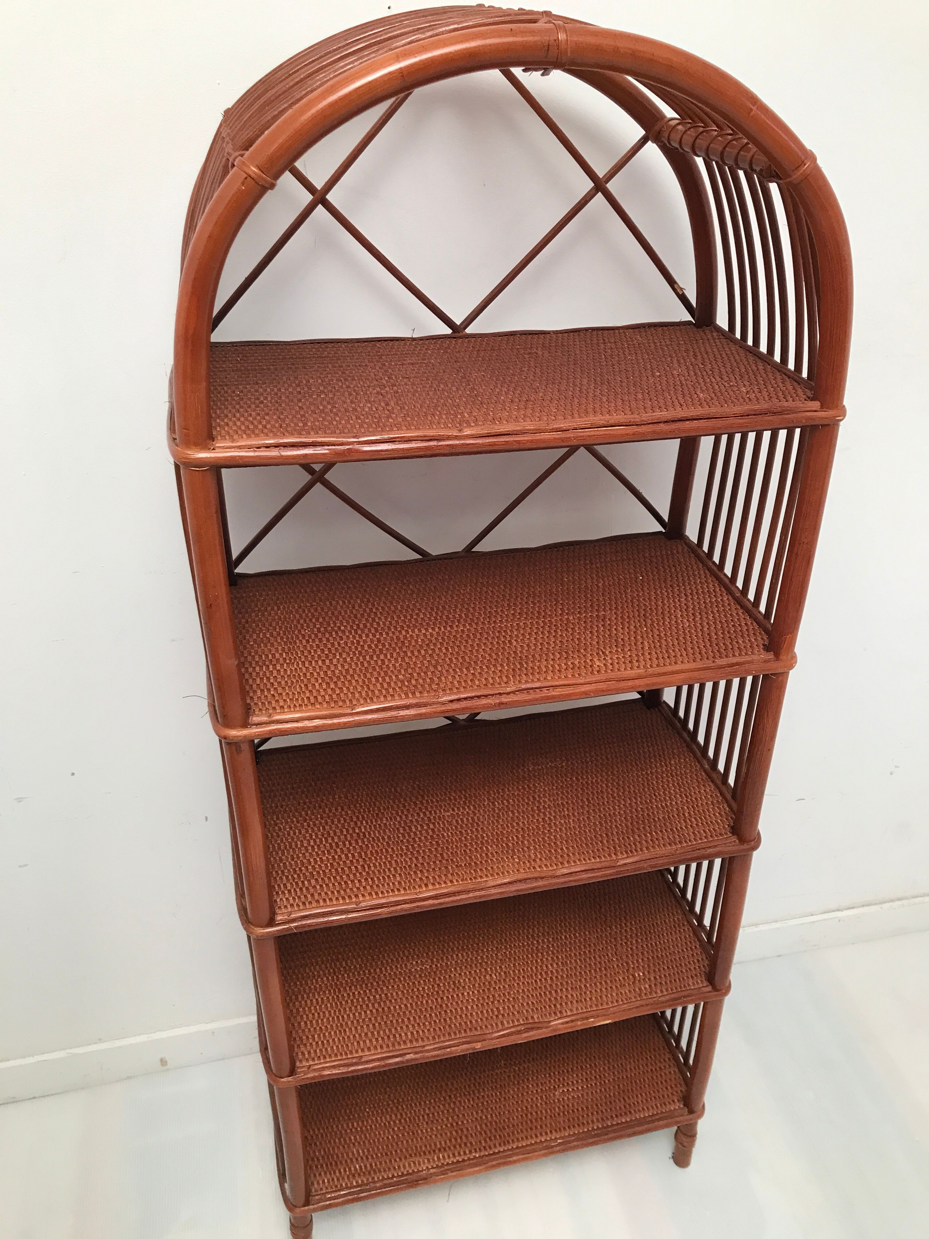 Bamboo shelf and cannage 60s