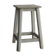 Old white wooden handle stool