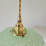 Pastel green Clichy glass pendant lamp