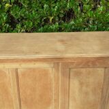 Parisian buffet 2 sliding doors raw wood oak