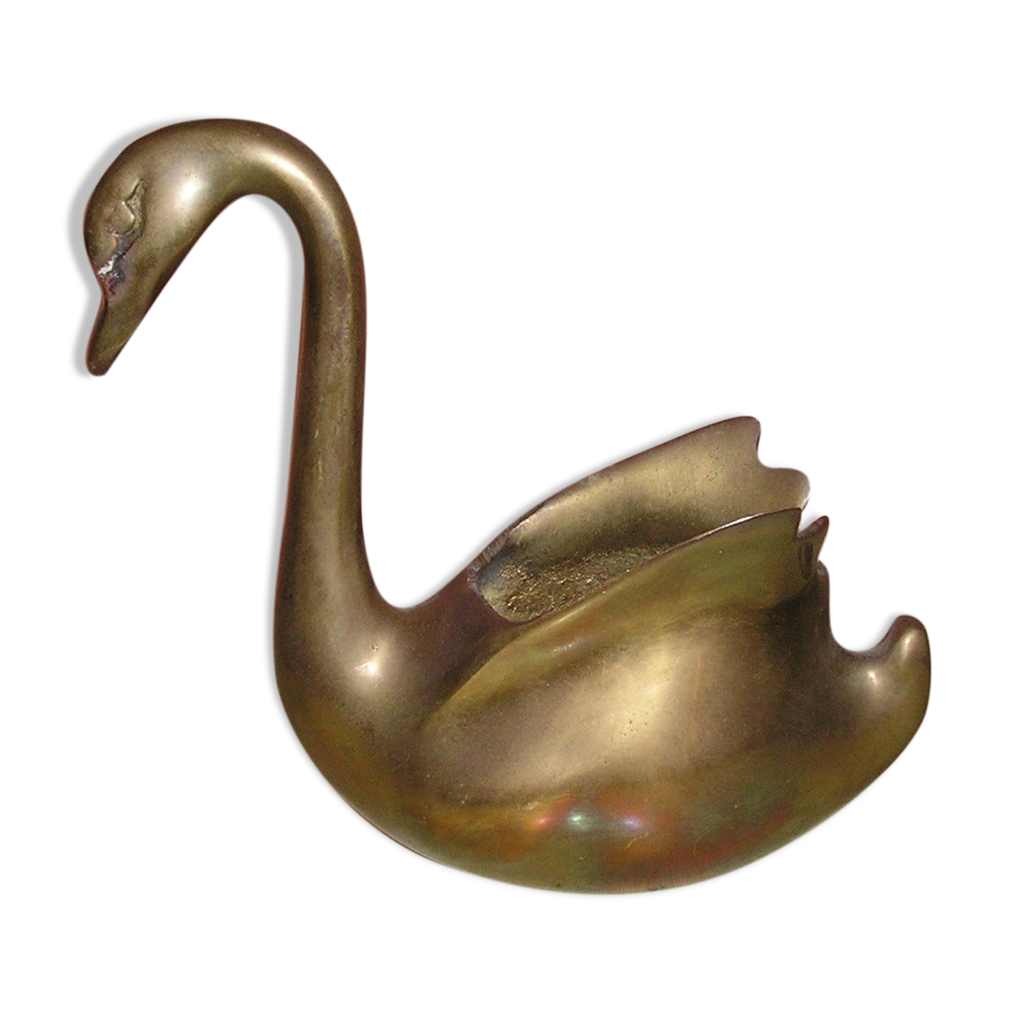 Brass swan empty pocket