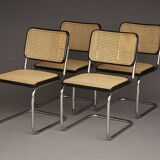S32 Dining Chairs by Marcel Breuer for Thonet. 1980s. Set of 4