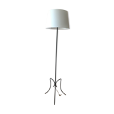 Floor lamp black forge iron