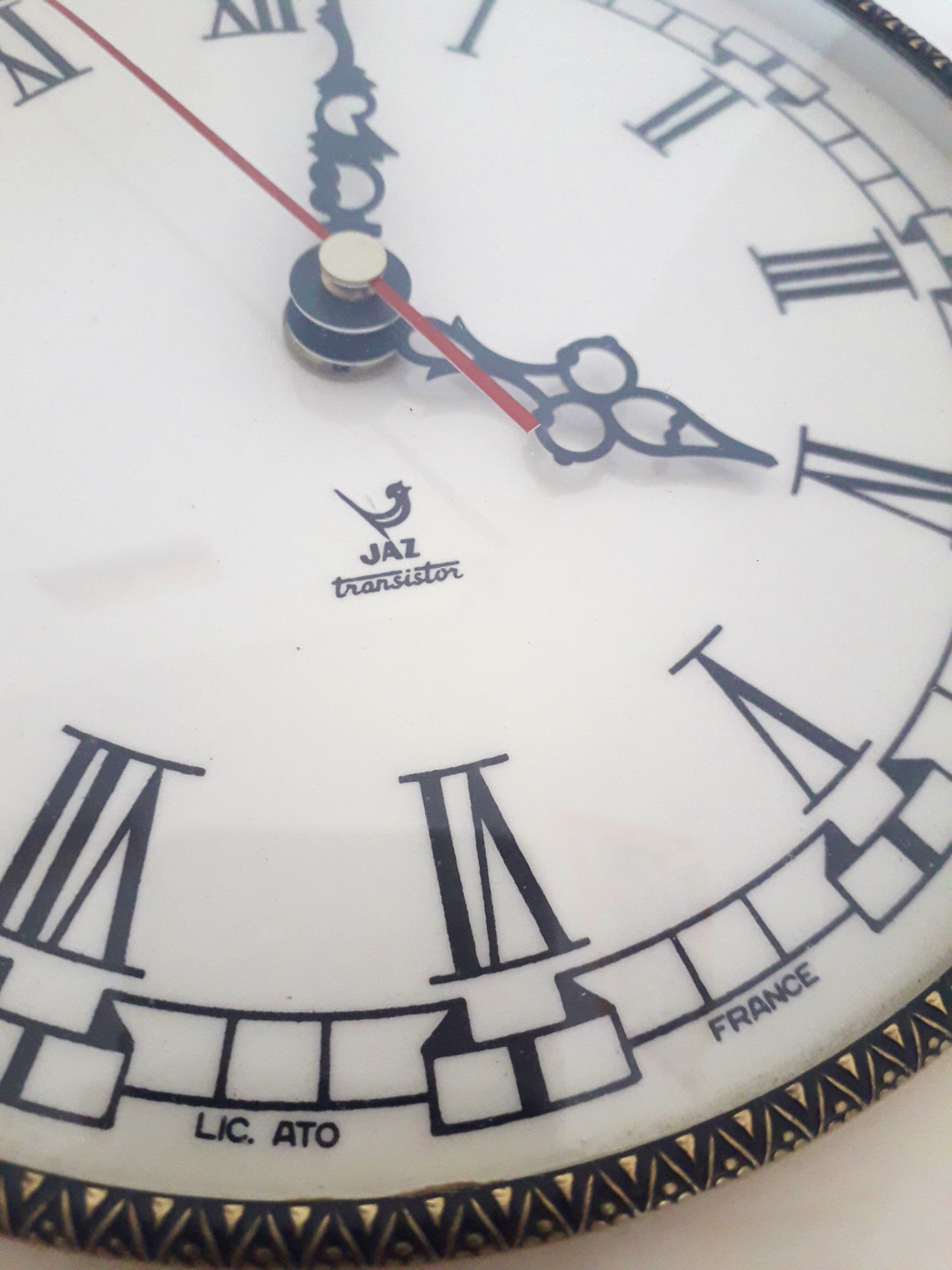 Wall clock jaz fontic porcelain 1970