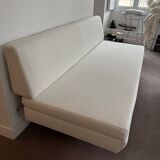 Sofa fabric white loop italy 1960