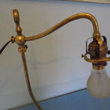 Fully brass lamp foot - Articulated arm - 1930s
