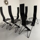 Set of 6 Italian design chairs by Pietro Arosio, postmodern, 1980s.