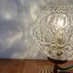 Vintage glass globe table lamp