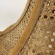 Vintage lampshade hanging lamp rattan and webbing 70s boho design minimalist
