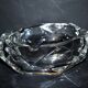 Vintage crystal ashtray - hexagonal shape - 16cm