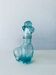 Vintage glass decanter shaped dog poodle