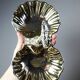 Vintage 50-70 light gold metal double shell server