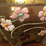 Small cut Legras glass enamelled new art