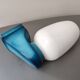 Lamp wall lamp bathroom glass blown mouth triplex Tovil opaline