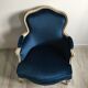 Armchair Louis XV lined with velvet - fully restored