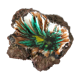 Enamelled lava stone ashtray design 60s - 70s