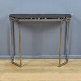 Smoked glass hexagonal console – 1970