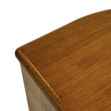 Vintage Side Table In Oak Minimalist 80's Design