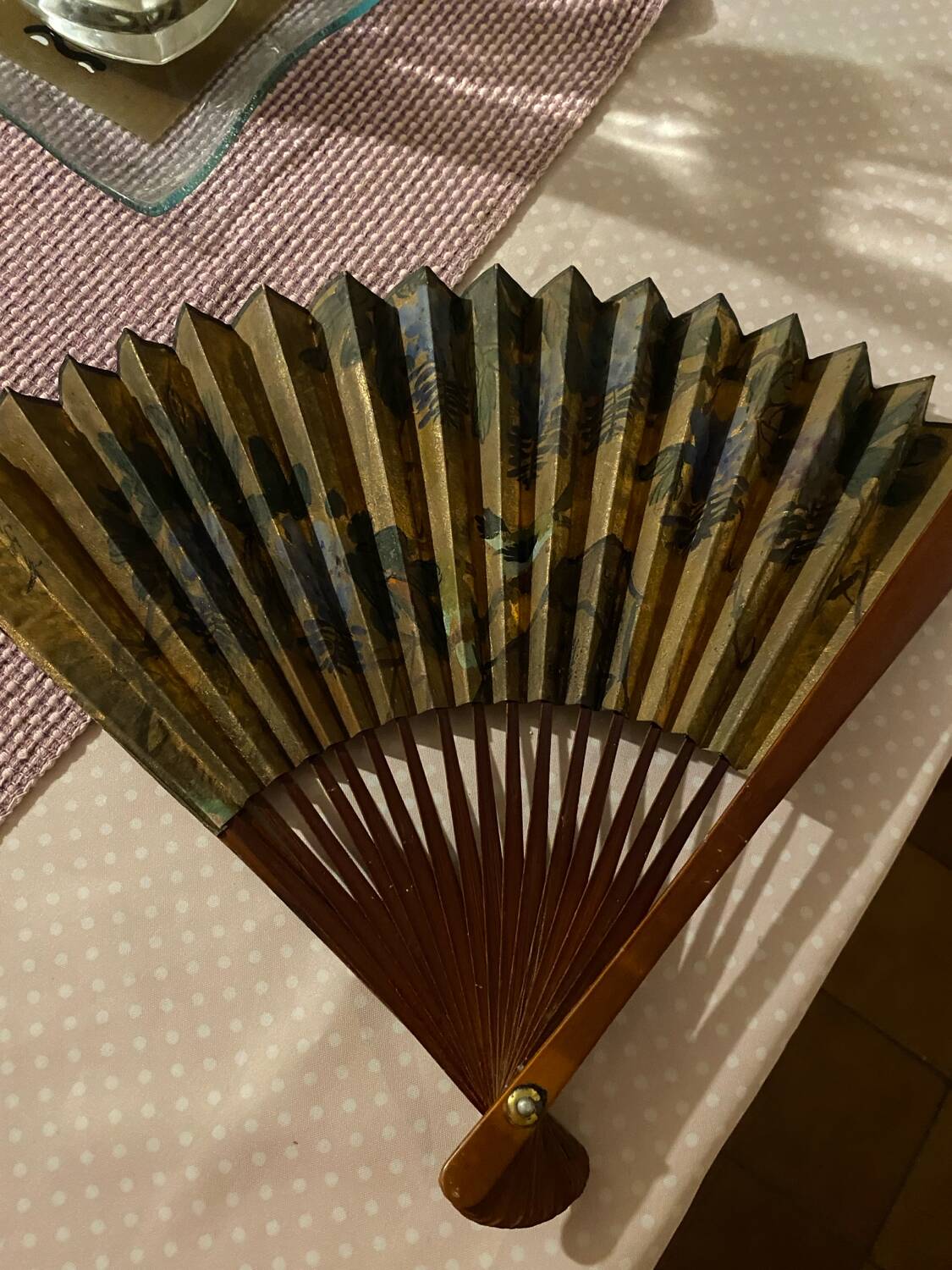 Éventail japonais vintage