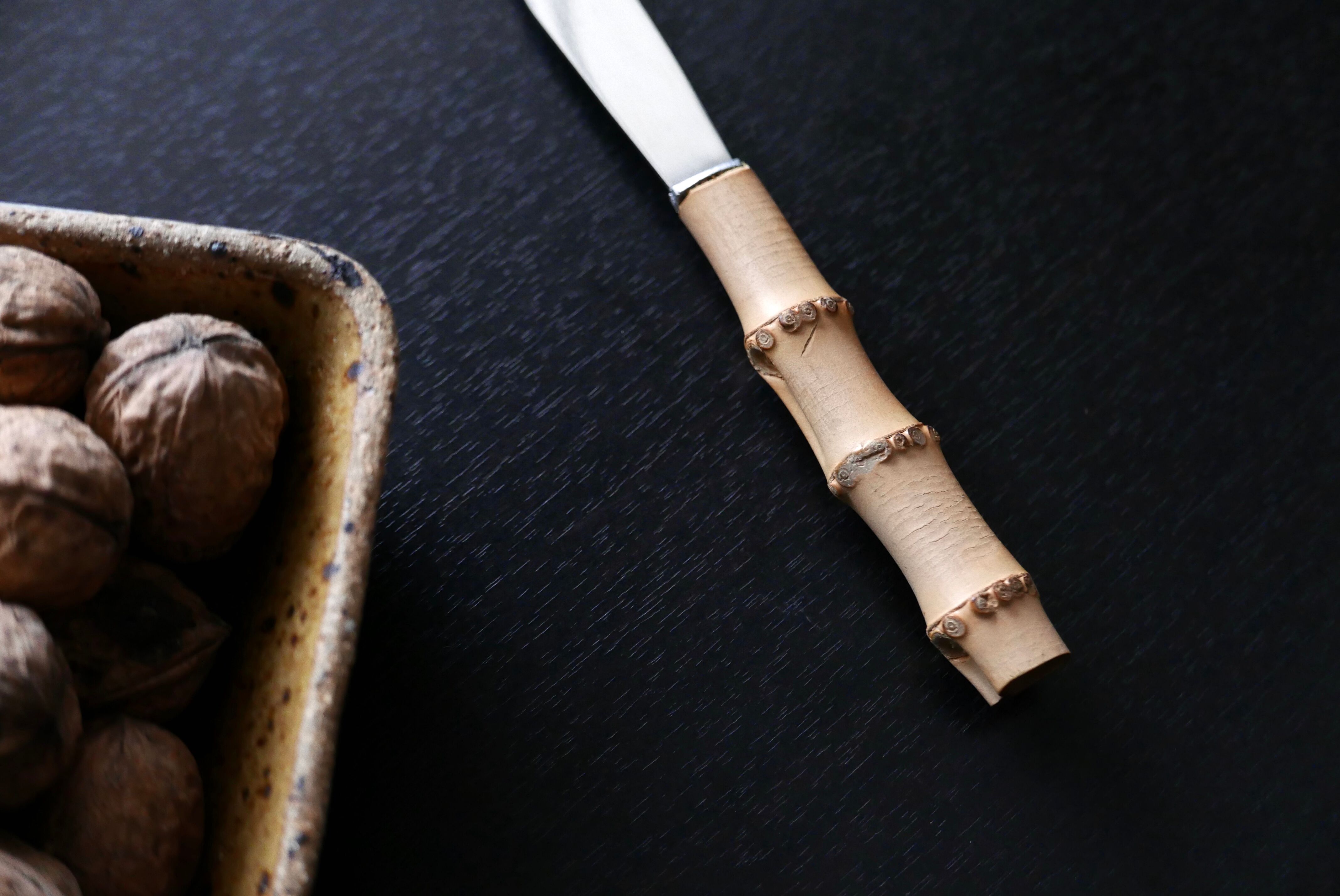 Cheese knife with bamboo handle, 60s