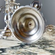Pair of silver-plated candelabra, 20th century