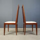 Set of 8 Italian high back dining chairs, 1980s