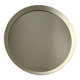 Scandinavian white round mirror from the 60s