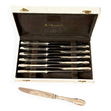 Christofle cluny ,12 couteaux à entremets fromage desserts 19,5 cm excellent état