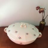 Old dodecagon tureen opaque porcelain Ceranord "Minerva"
