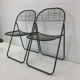 Set of 2 post modern wire chairs by Niels Gammelgaard for Ikea , 1980's