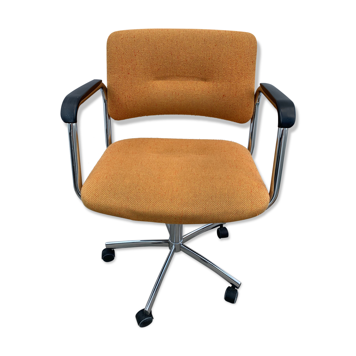 1980 Strafor desk chair adjustable, swivel and on wheels