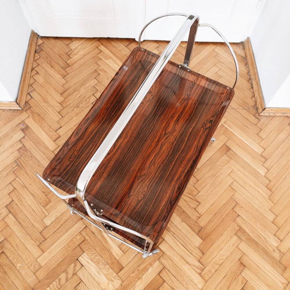 Mid-century modern German bar cart or trolley, 1970s