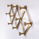 Brass harmonica coat rack 1970s italy