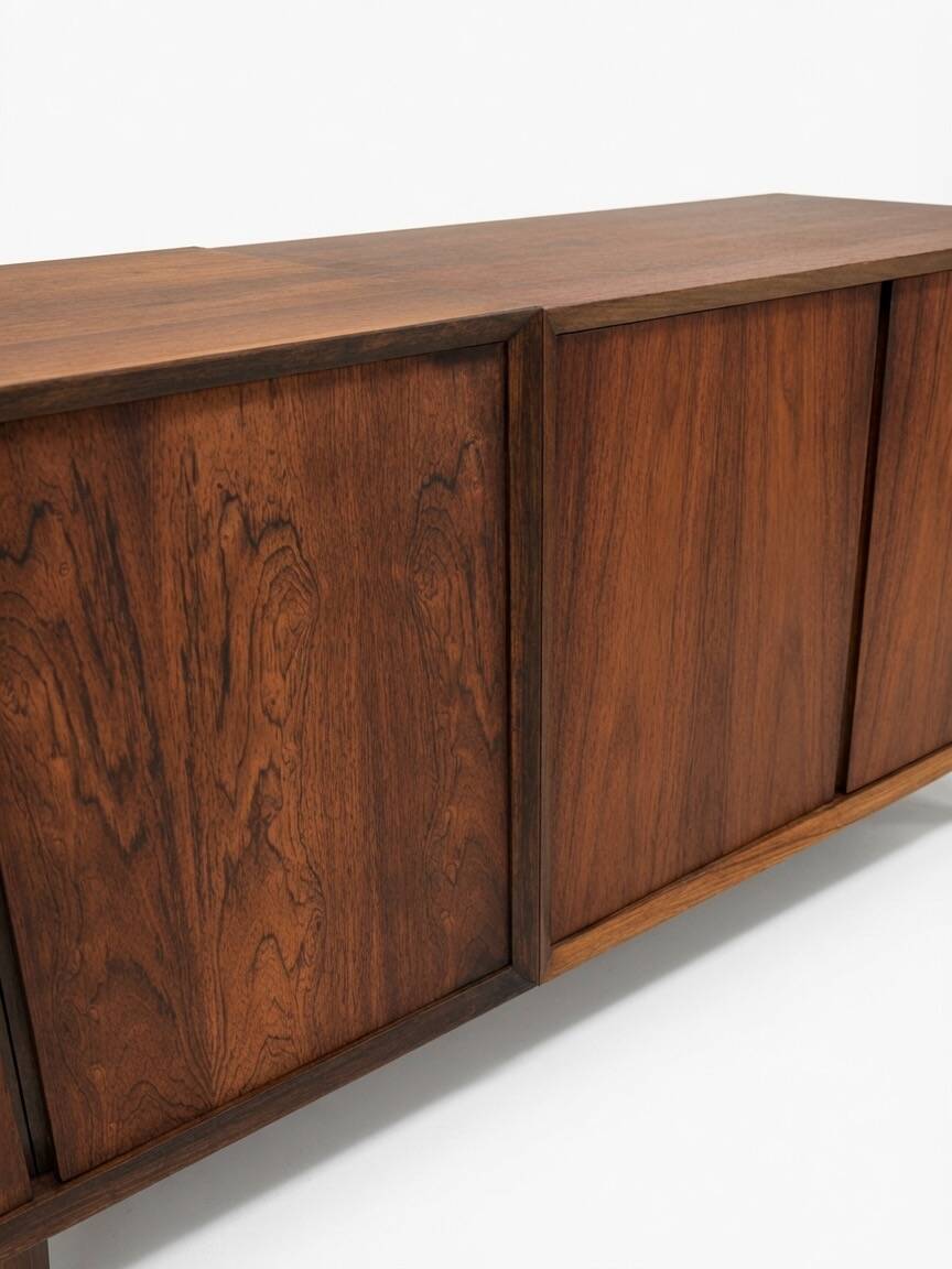 Poul Cadovius Floating Wall Mounted Rosewood Sideboard By CADO, 1960s.