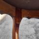 Table basse style Louis XV en bois de rose