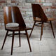 Set of 4 Dining Chairs by Radomir Hofman for TON, Model 514, Beech Veneer
