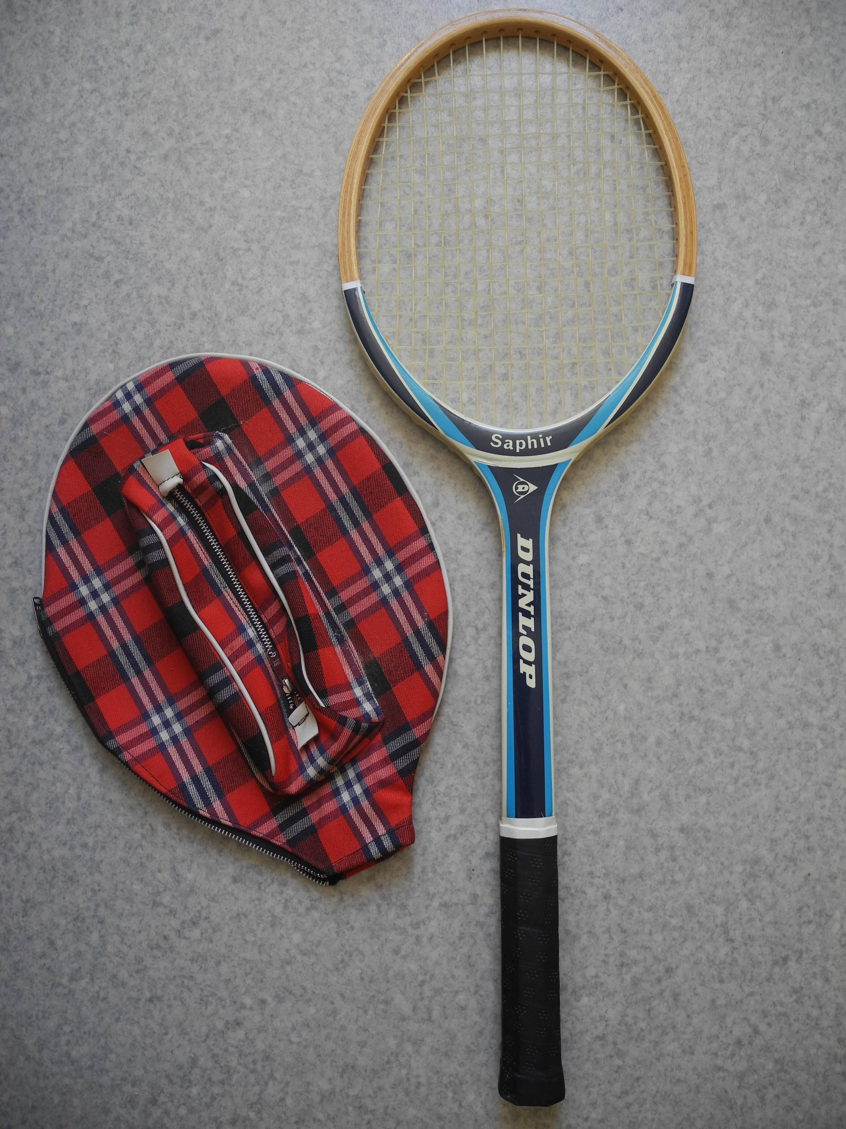 Dunlop Saphir sport vintage tennis racket 70s