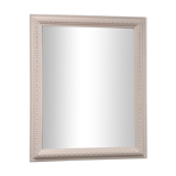 Old mirror framed white 58x72cm