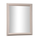 Miroir ancien encadré blanc 58x72cm