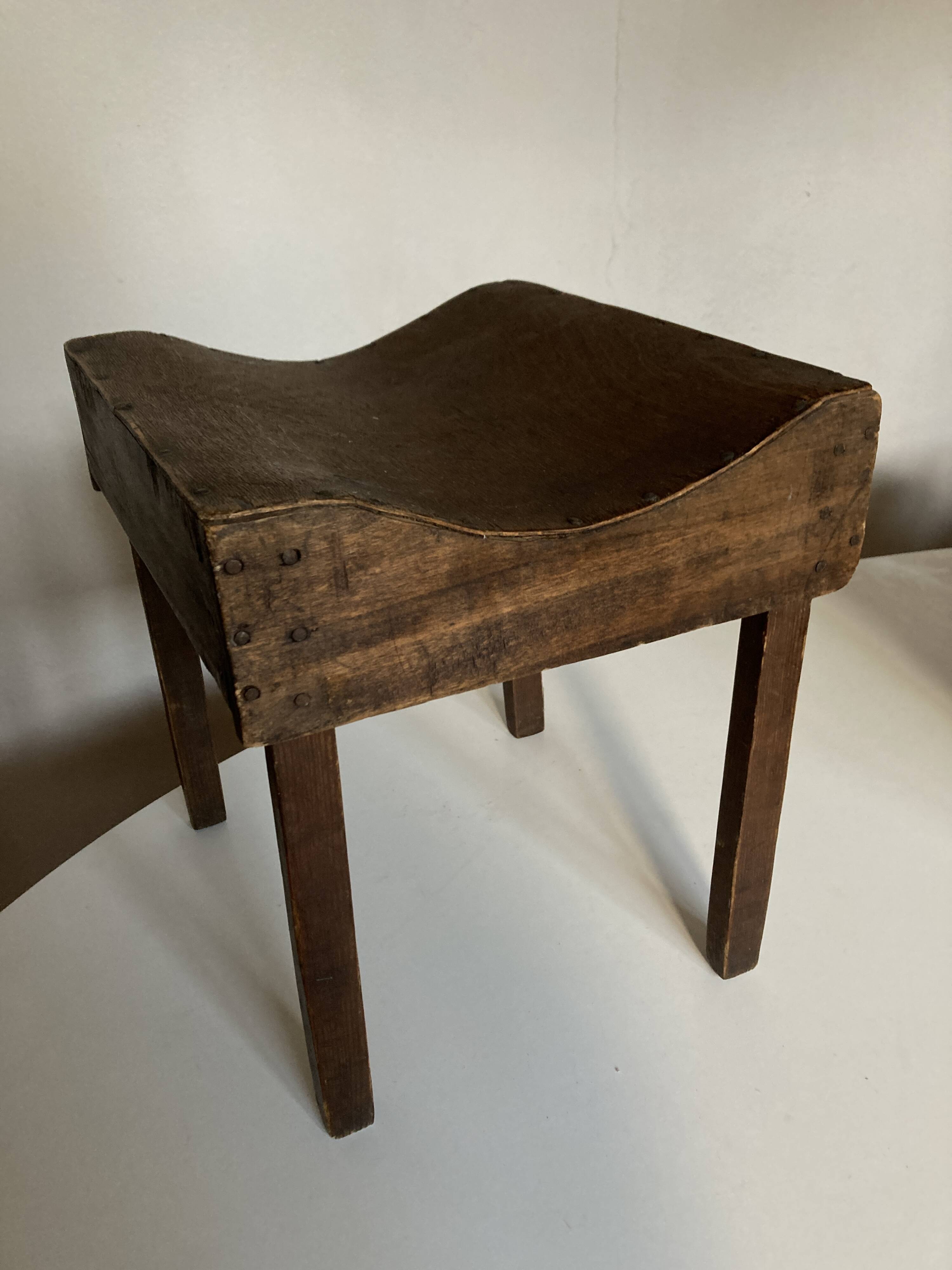 Curved Plywood stool popular art 1950