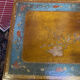 Chinese, Asian wooden coffee table nature peacock scene