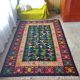 Tapis Oltenian floral, tissé à la main, Roumanie