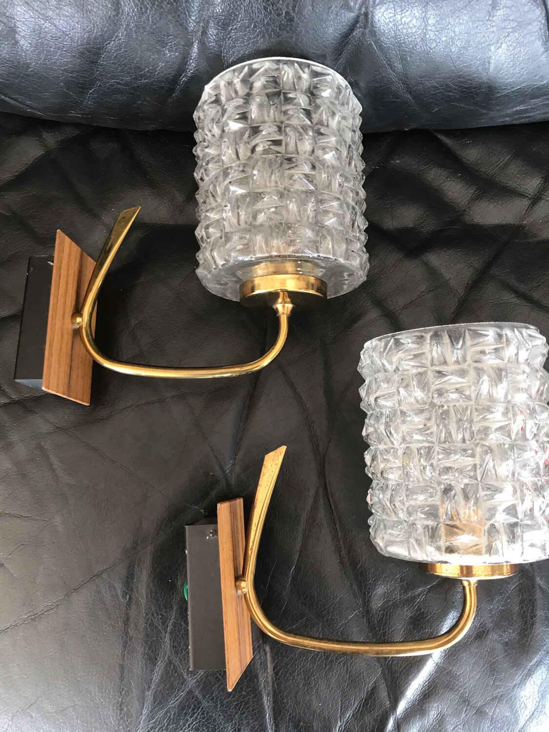 Pair of wall sconces year 70