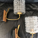 Pair of wall sconces year 70