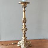 Golden wooden lamp base