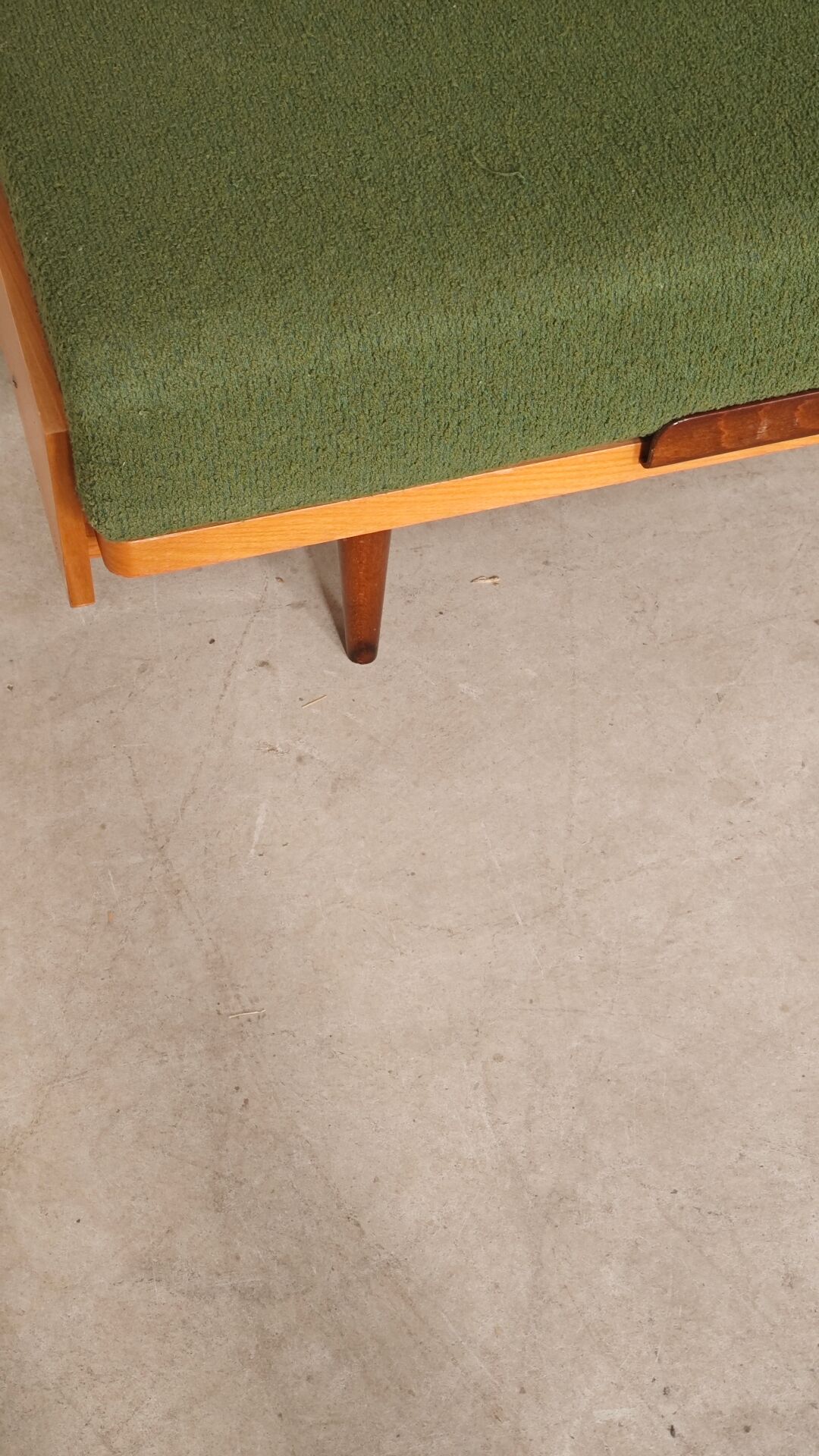 Green folding bench sofa by UP Zavody 1970