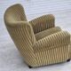 1960s, Danish relax armchair, furniture velour, oak wood.