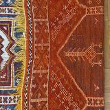 Vintage polychrome wool rug