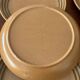 Lot de 6 assiettes en grès sarreguemines - grès vintage