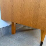 Vintage oak chest of drawers from the 1960s.